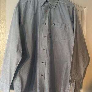 Ariat Men's Light Blue Button Down Shirt